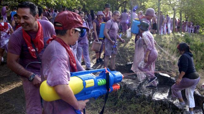 Thousands Throw Liters of Wine at Each Other in Spain Fest