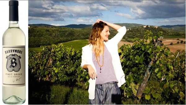 Shepard Fairey, Drew Barrymore team up for wine design